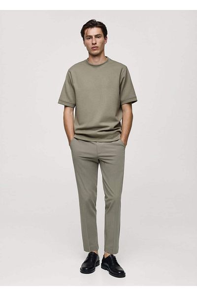MANGO Man Koszulka z tkaniny Regular Cut Sweatshirt
