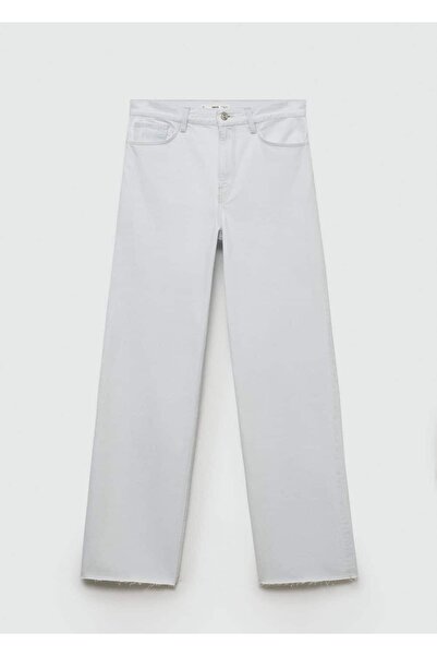 MANGO Woman Yüksek belli Wideleg jean