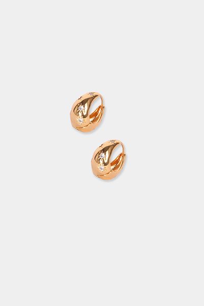 Perspective Gold Colored Earrings