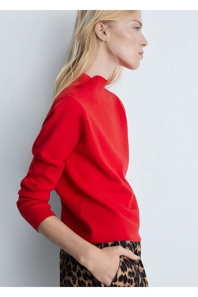 MANGO Woman Perkins collar sweater