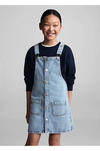 MANGO Kids Rochie scurtă din denim