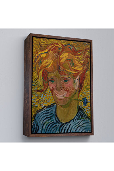 Oxyteez Vincent Van Gogh cu cadru din lemn - Tablou de băiețel cu sunătoare a...