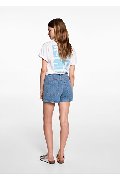 Mango Teen Cepli kot şort