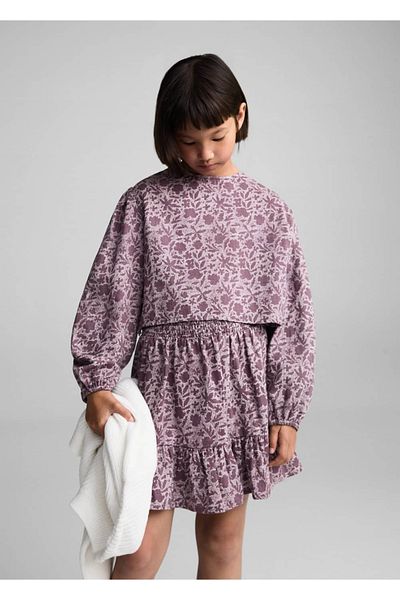 MANGO Kids Μπλούζα με floral σχέδιο