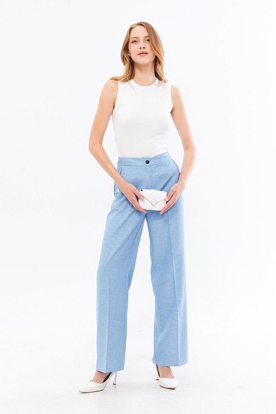 LOVELF Pantaloni de in albastru baby - Detaliu buzunar