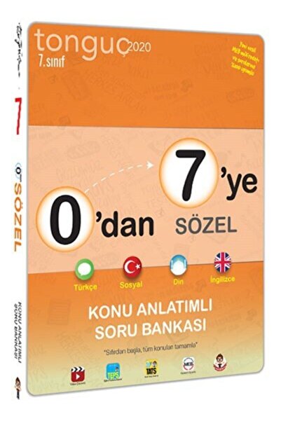 Tonguç Yayınları Tonguç 0 Dan 7 Ye Sözel Konu Anlatımlı Soru Bankası