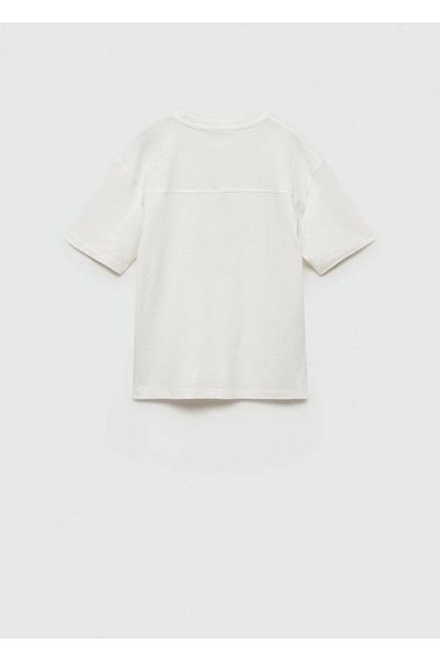 MANGO Kids Tricou Alb Pentru Copii