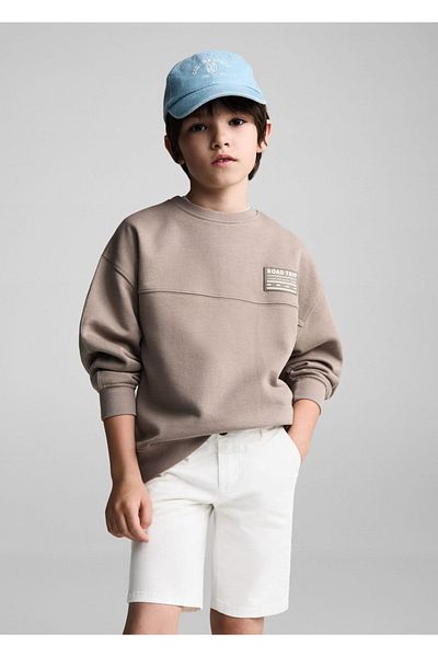 MANGO Kids Chino Bavlněné bermudy - Slim Fit