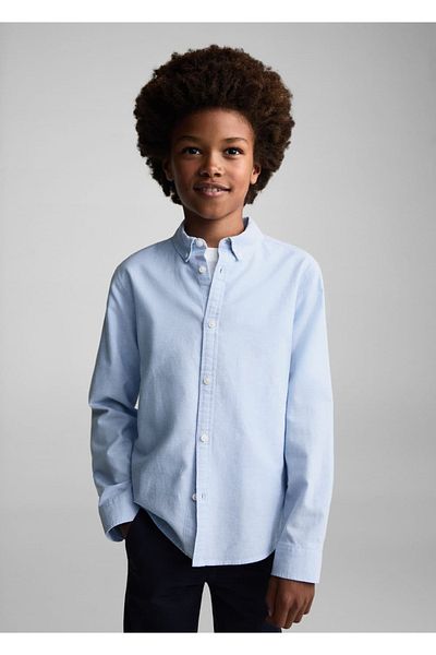 MANGO Kids Tricou Albastru Pentru Copii