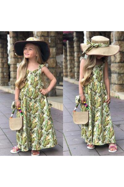 KOKOŞ BEBEK Girl's Bandana Gift Dress |   Between 2/6 Years