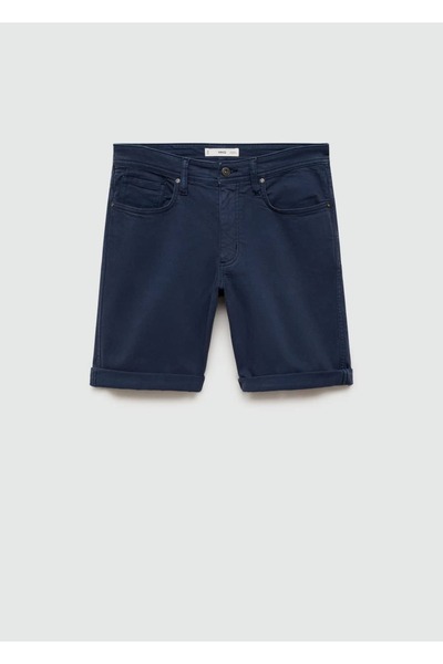 MANGO Man Slim fit kot bermuda şort