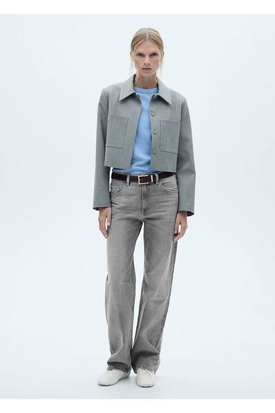 MANGO Woman Miami-Jeans mit mittlerer Taille und geradem Schnitt