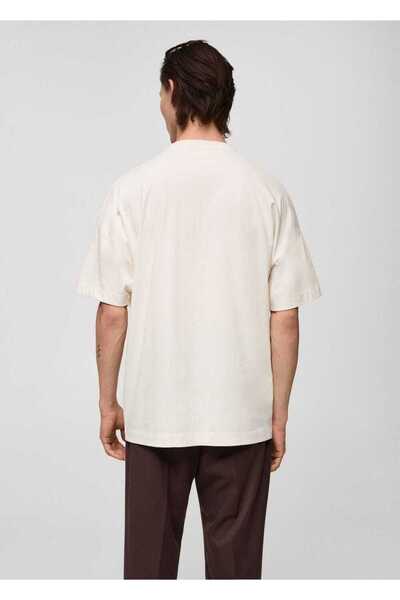 MANGO Man %100 Oversize Pamuklu Tişört