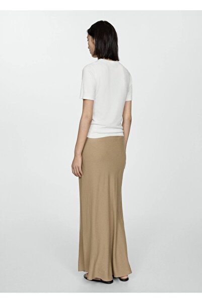 MANGO Woman Kısa Kollu Ince Triko Kazak