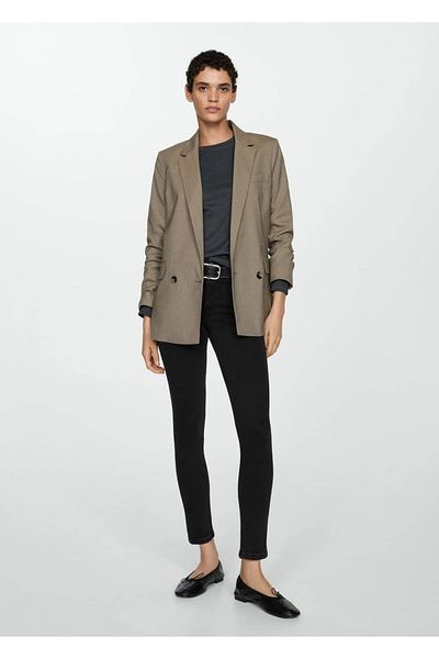MANGO Woman Mid-Waisted Skinny Jean Trousers