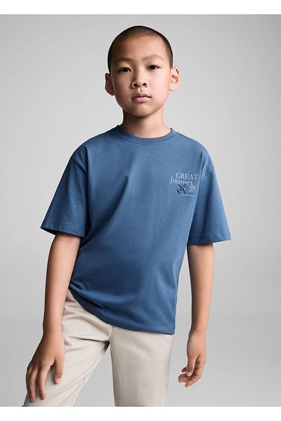 MANGO Kids Tricou din bumbac cu model