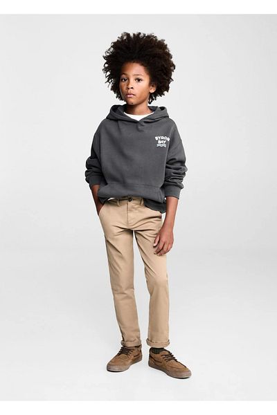 MANGO Kids Βαμβακερό παντελόνι chino