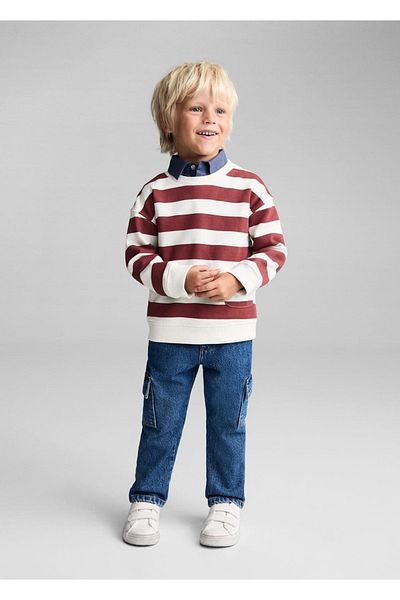 MANGO Baby Bluza z nadrukiem w linię