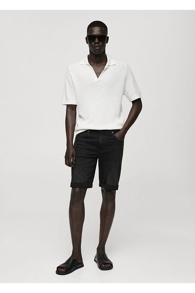 MANGO Man Jeans-Bermudashorts im Slim Fit