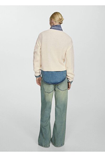 MANGO Woman İncili triko kazak