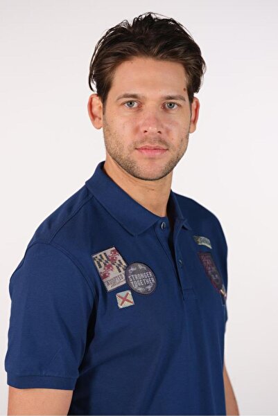 Arma Чоловіча футболка з коміром-поло Indigo Y22374300501