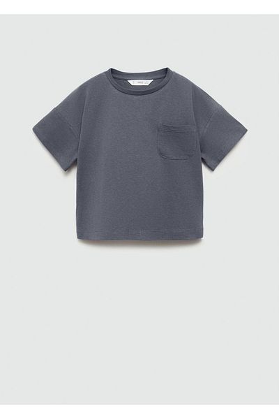 MANGO Kids Bavlněné tričko s kapsami