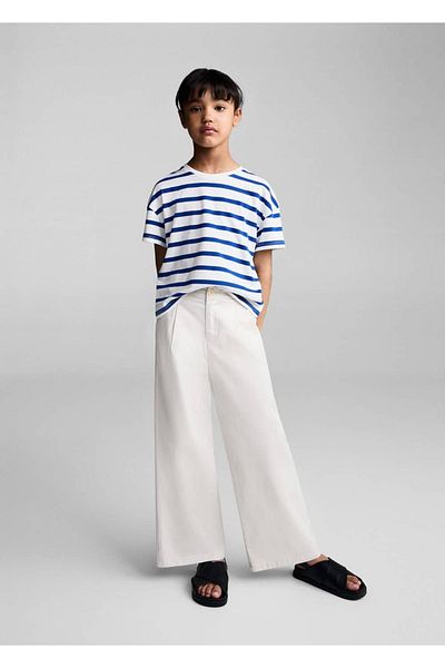 MANGO Kids Tricou cu dungi din bumbac