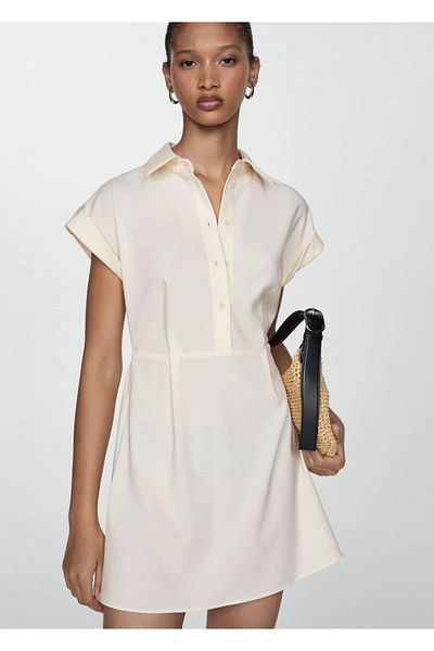 MANGO Woman Short Shirt Dress