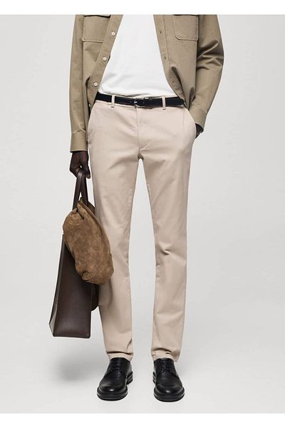 MANGO Man Slim Fit Serj Chino Trousers