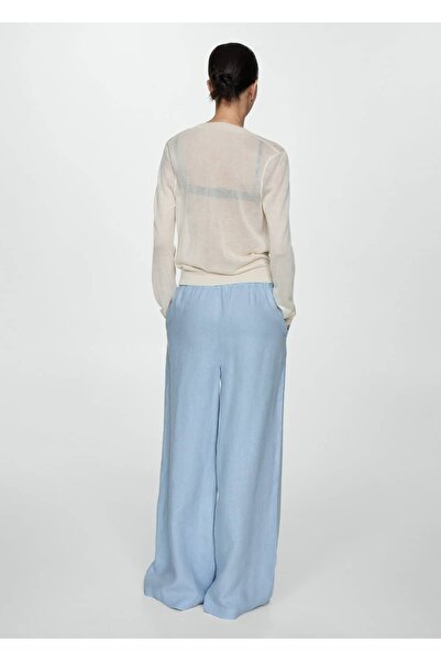 MANGO Woman Wideleg keten pantolon