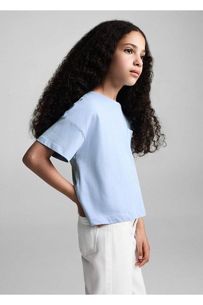 MANGO Kids Baumwoll-T-Shirt mit Taschen
