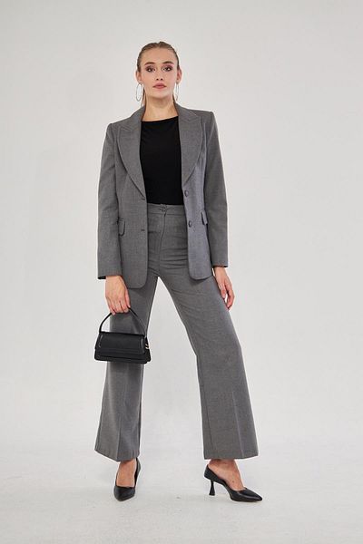 LOVELF Set cu 2 nasturi cu model de flanel negru