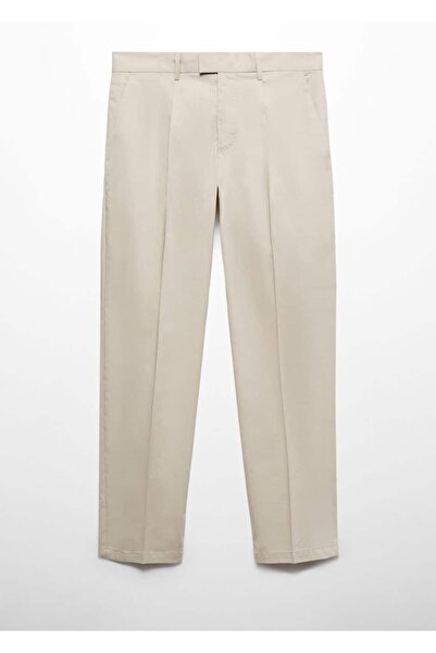 MANGO Man Pensli dar kesim pamuklu pantolon