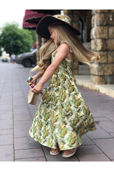 KOKOŞ BEBEK Girl's Bandana Gift Dress |   Between 2/6 Years