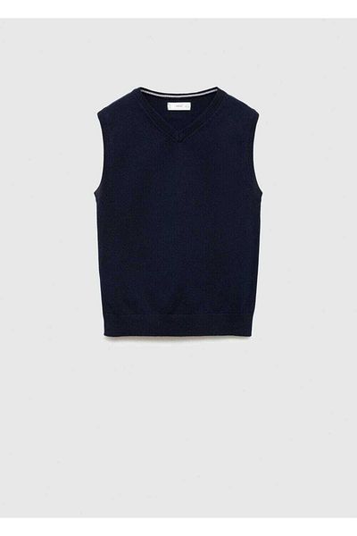 MANGO Kids Cotton knitwear vest