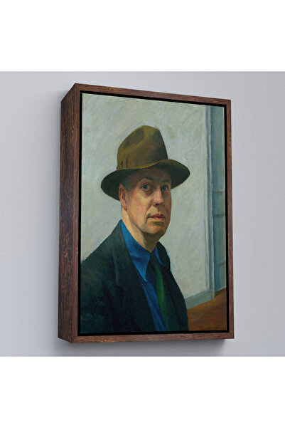 Oxyteez Pictură Edward Hopper cu cadru din lemn - Autoportret-7407