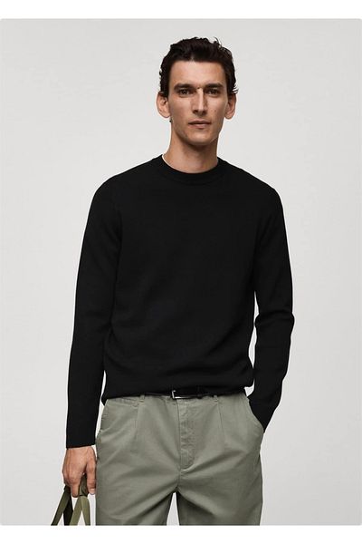 MANGO Man Gewöhnlicher Schnitt Mittlere Dicke Trikot Pullover