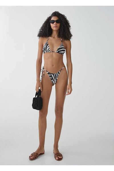 MANGO Woman Leoparden-Bikinioberteil