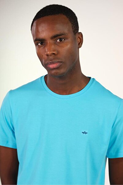 Arma Ανδρικό μπλουζάκι με λαιμόκοψη σε τιρκουάζ Y 22344451101