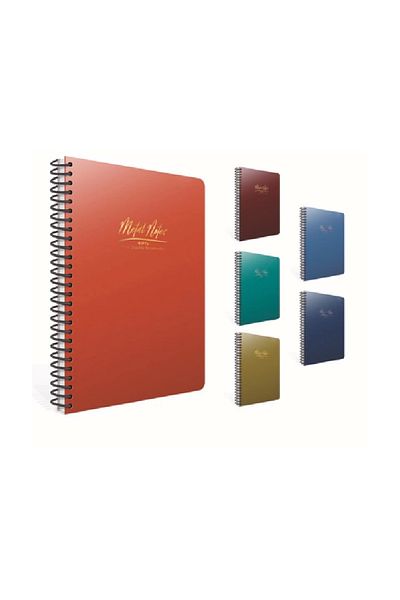 Gıpta GIPTA Metal Notes - Spiral PP Cover, 17x24, 100YP Checked Notebook