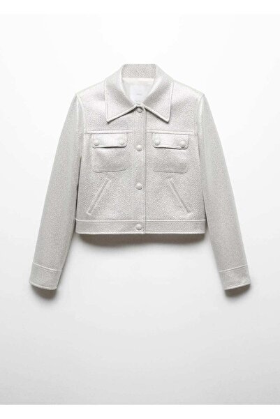 MANGO Woman Cepli Metalik Ceket