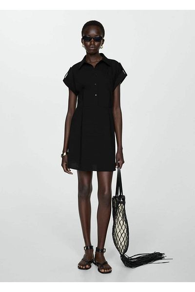 MANGO Woman Short Shirt Dress