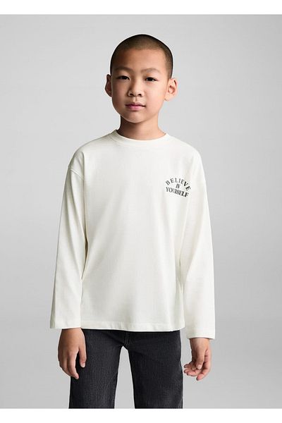 MANGO Kids Gemustertes Langarm-T-Shirt