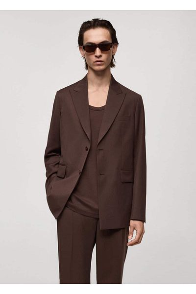 MANGO Man Blazer Jacket with Regular Cut