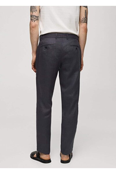 MANGO Man Slim fit %100 keten pantolon