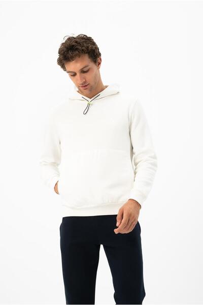 Arma Ανδρικό φούτερ με κουκούλα εκρού τσέπης K 24254928501