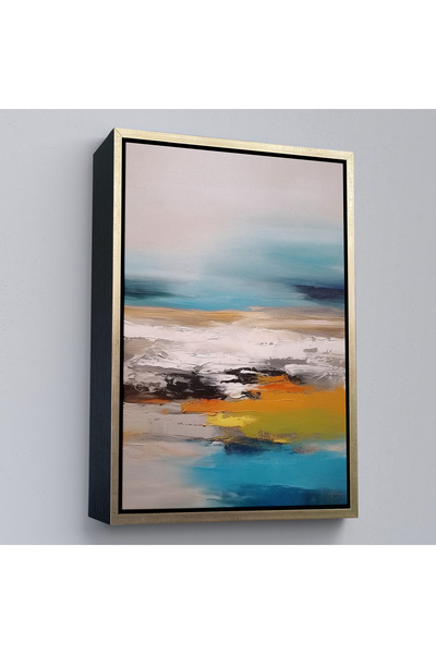 Oxyteez Pictură decorativă cu aspect de pictură în ulei cu cadru din lemn-7610