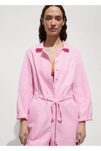 MANGO Woman Μακριά ολόσωμη φόρμα με κορδόνι