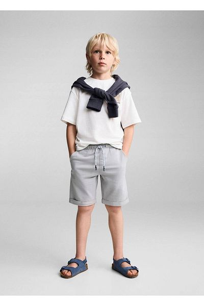MANGO Kids Bermuda-Shorts aus Baumwolle mit elastischem Bund