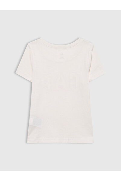 GAP Kız Bebek Bej Logo T-Shirt